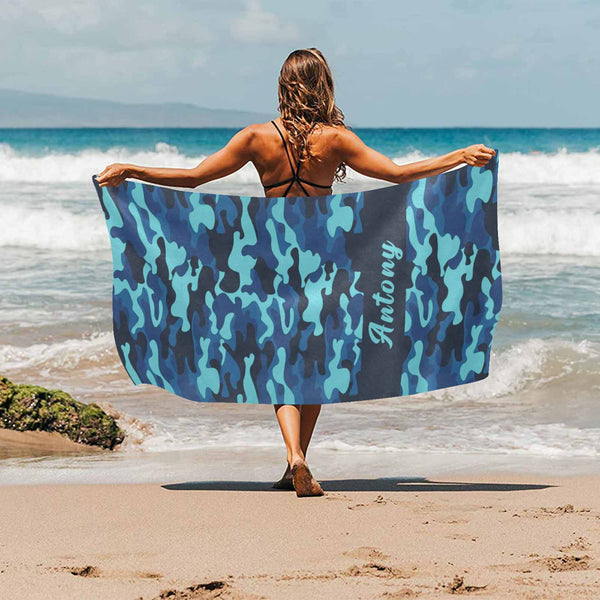 Custom Name Mystery Ocean Beach Towel Quick-Dry, Sand-Free, Super Absorbent, Non-Fading, Beach&Bath Towel Beach Blanket Personalized Beach Towel Funny Selfie Gift