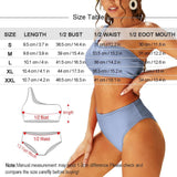 Custom Face Boyfriend One Shoulder Stringless Low Waited Bikini Personalized Women's Two Piece Swimsuit Beach Outfits