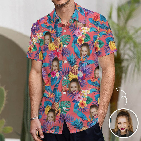 hawaiian shirt with face