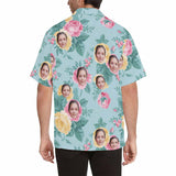 Create Your Own Hawaiian Shirt with Face Summer Time Face Aloha Shirt Customizable Hawaiian Shirts Gift For Him