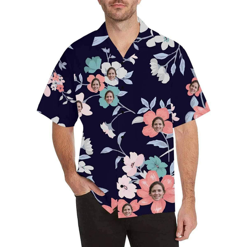 Create Your Own Hawaiian Shirt with Face Summer Time Face Aloha Shirt Customizable Hawaiian Shirts Gift For Him