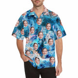 Custom Face Hawaiian Shirt My Lover Personalized Aloha Shirt Birthday Vacation Party Gift for Him