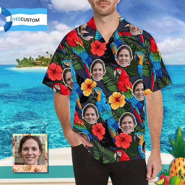 custom hawaiian shirts with face