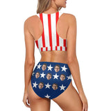 #Small Bust#American Flag Style #Husband/Boyfriend Face On #Celebrate July Fourth - Personalized Face Women's Swimwear Beach Travel Boat Cruise Pool Party Outfits Recommended for Girls With Small Breasts