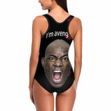 Custom Face Avengers Women's Tank Top Bathing One Piece Swimsuit