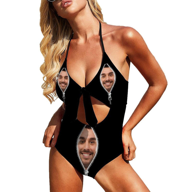  Custom Swimsuit with Face Photo One Piece Personalized